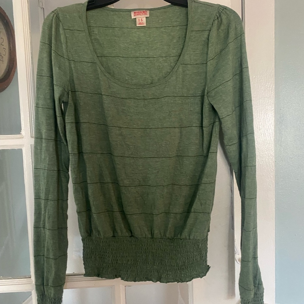 Mossimo Supply Co. Olive Long Sleeve Top